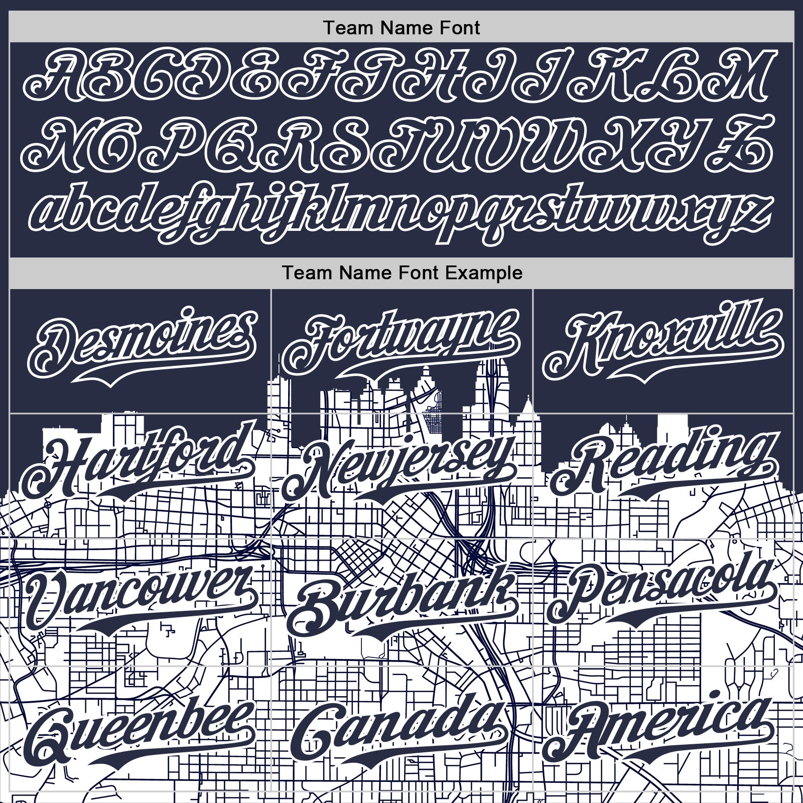 Custom Navy White 3D Pattern Design Atlanta Cityscape Urban Map Authentic Baseball Jersey