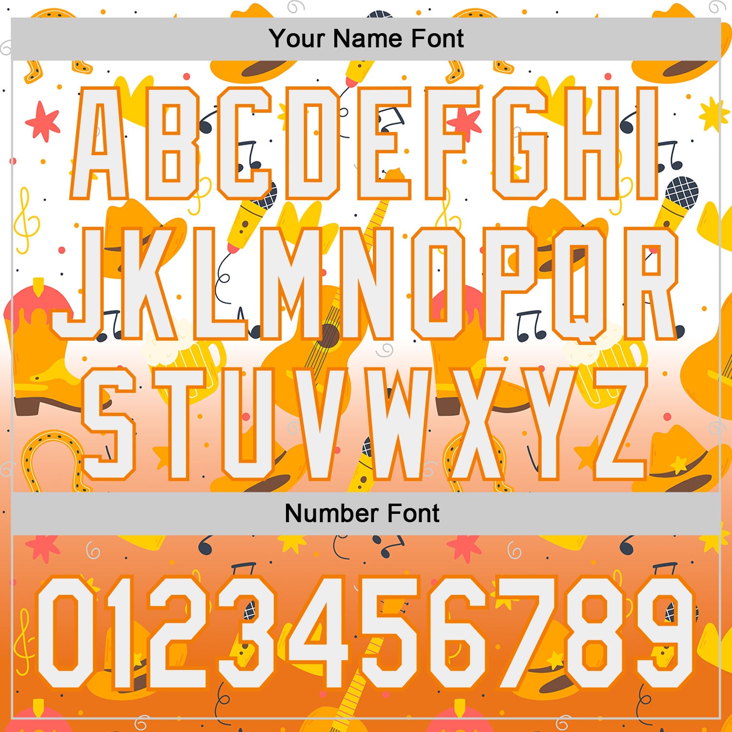 Custom White Bay Orange Texas Cowboy Country Music City Edition Authentic Baseball Jersey