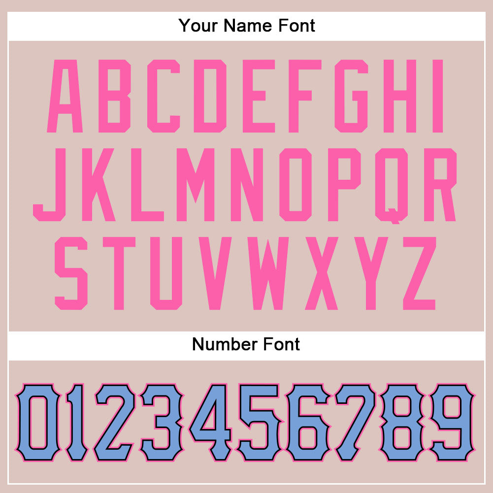 Custom Camo Powder Blue-Pink Salute To Service Baseball Jersey