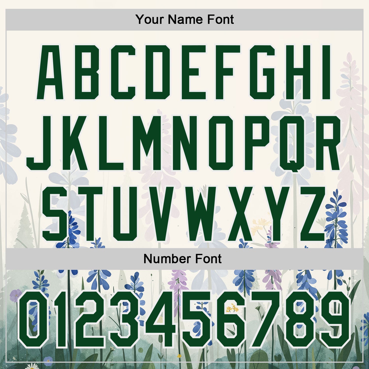 Custom White Green Texas Bluebonnet Floral City Edition Authentic Baseball Jersey